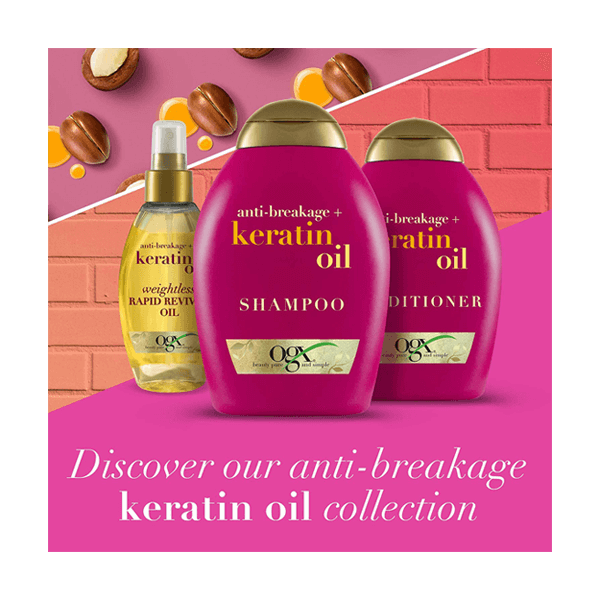 Ogx Anti Breakage Keratin Oil Shampoo 385ml - trendifypk